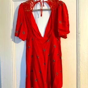 Red Free People Dress